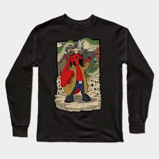 Hellboy Chibi Long Sleeve T-Shirt